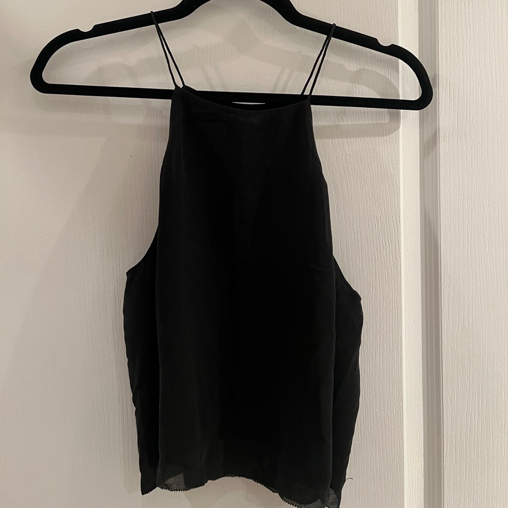 Wilfred 100% Silk black tank